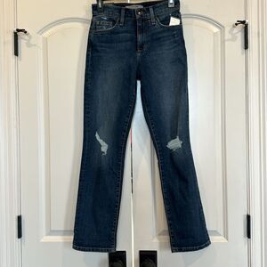 Joe's Jean women Niki distressed mid rise boyfriend ankle size 24 Inglewood wash